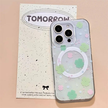 Summer Colorful Plant Leaves Rotating Phone Case