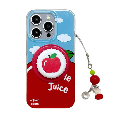 Cute Cloud Apple Creative Magsafe Magnetic Stand Phone Case