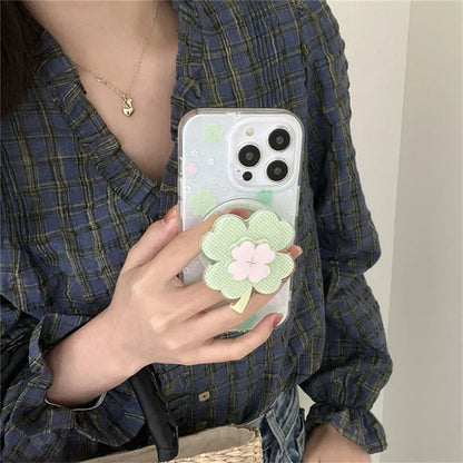 Summer Colorful Plant Leaves Rotating Phone Case