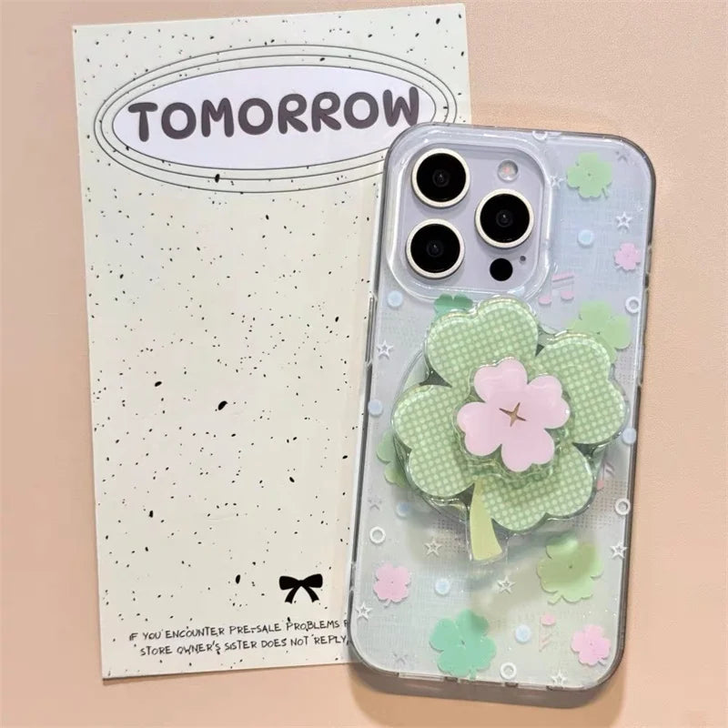 Summer Colorful Plant Leaves Rotating Phone Case