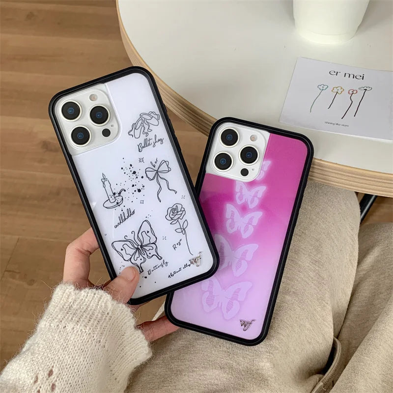 Wildflower Butterfly Phone Case