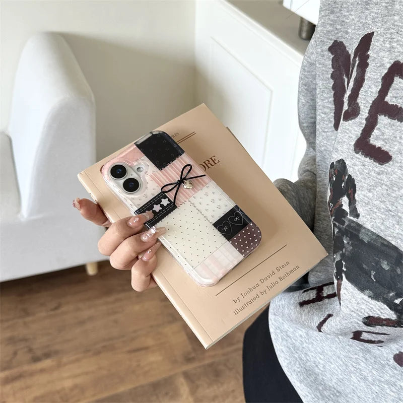 Fashion Beaded Bow Phone Case