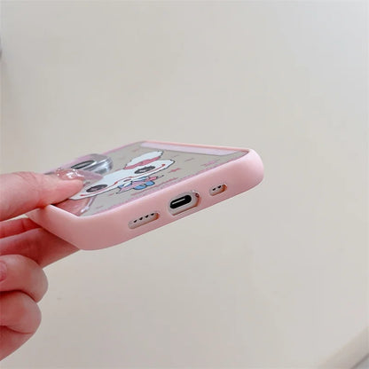 Cute Cartoon Star Rabbit Folding Stand Phone Case