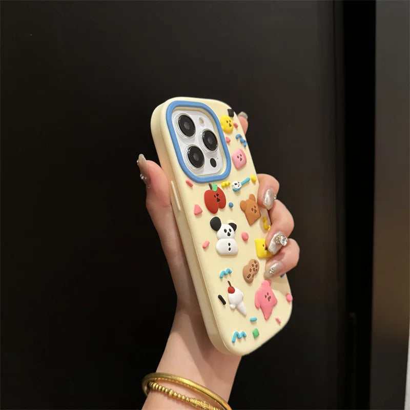 Cute Bear Puppy Doodle Phone Case