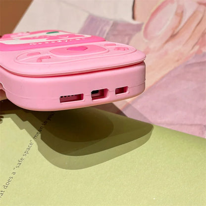 Cute Hot Pink Bow Mobile Mirror Phone Case