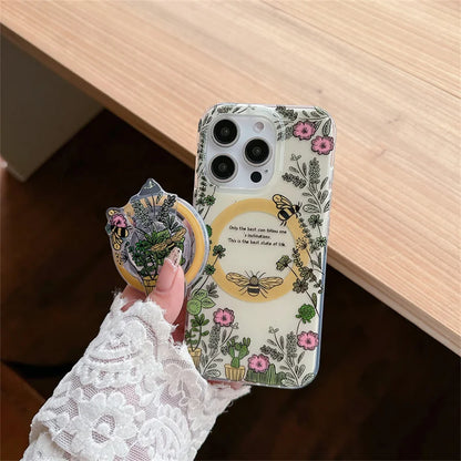 Cartoon Bee Magsafe Wireless Charging Phone Case