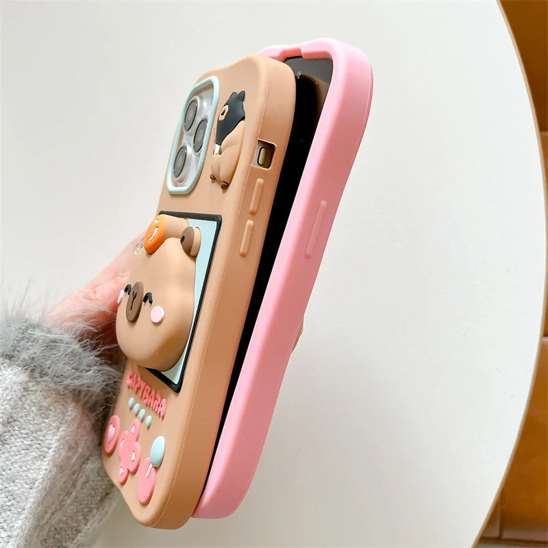 Cartoon Cute Capybara Game Console Phone Case