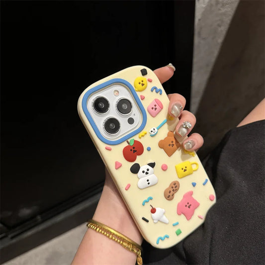 Cute Bear Puppy Doodle Phone Case