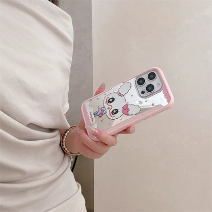 Cute Cartoon Star Rabbit Folding Stand Phone Case