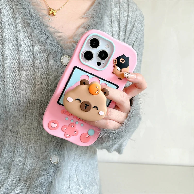 Cartoon Cute Capybara Game Console Phone Case