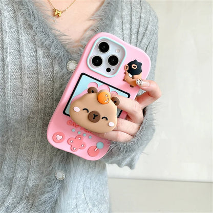 Cartoon Cute Capybara Game Console Phone Case