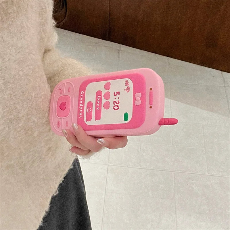 Cute Hot Pink Bow Mobile Mirror Phone Case