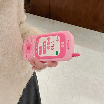 Cute Hot Pink Bow Mobile Mirror Phone Case
