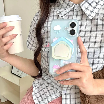 Cute Cartoon Kitten Bow Magsafe Phone Case