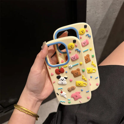 Cute Bear Puppy Doodle Phone Case