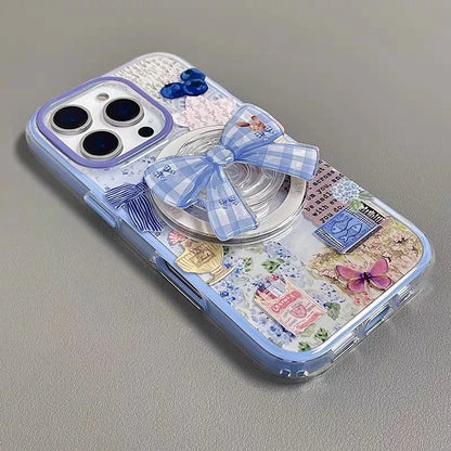 Beautiful Blueberry Flower Doodle Phone Case