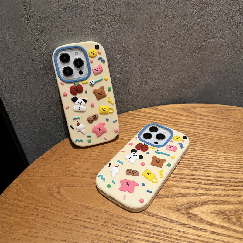 Cute Bear Puppy Doodle Phone Case