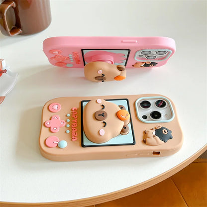 Cartoon Cute Capybara Game Console Phone Case