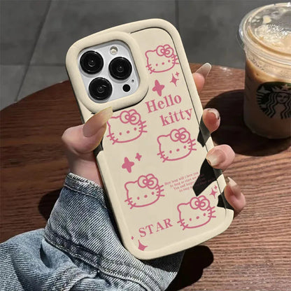 Hello Kitty Full Screen Star Phone Case For iPhone