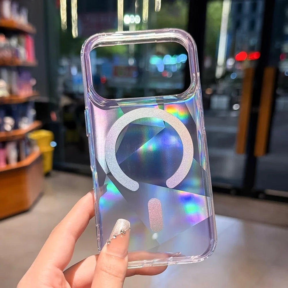 Luxury Neon Gradient PC TPU Phone Cases For iPhone