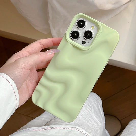 Fashion Mint Green Violet Fold Pattern Phone Case