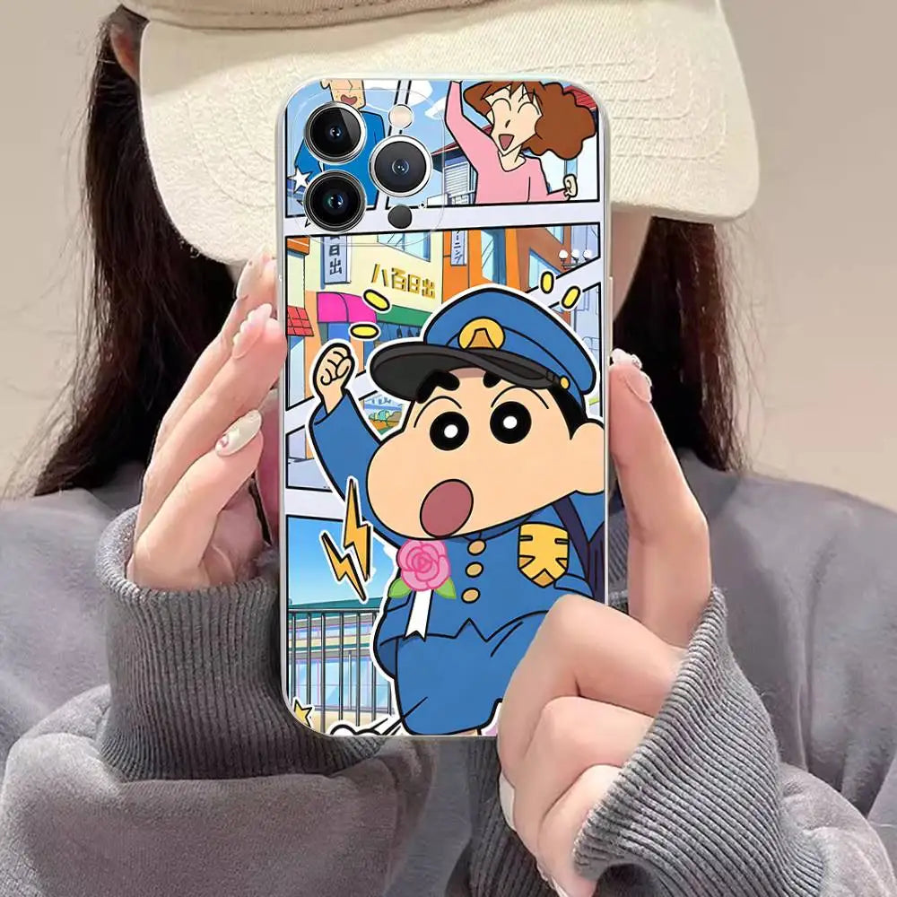 Lovely Crayon ShinChan Phone Case For iPhone