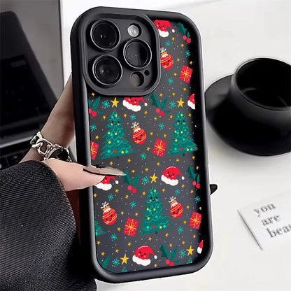 Merry Christmas Happy New Year Silicone Case For iPhone