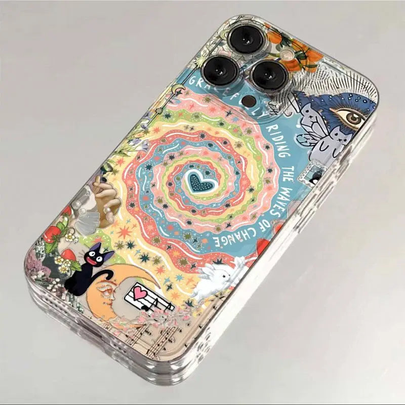 Retro Graffiti Back Phone Case