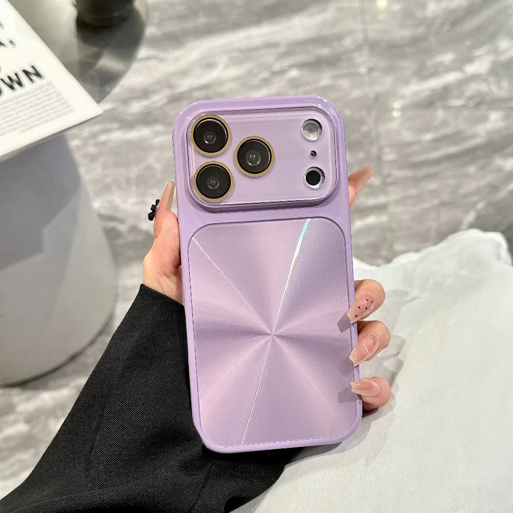 Aurora CD Pattern Large Window Case For iPhone