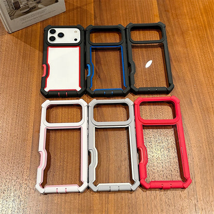 TPU Case For iPhone Rugged Hybrid Transparent Shockproof Armor Hard PC Frame Bumper Back