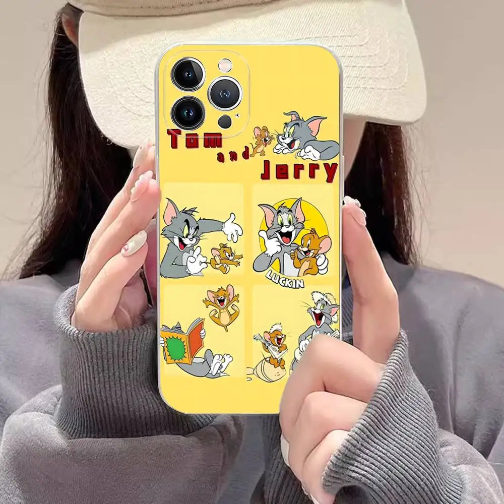 Lovely Cartoon For TomsJerrys Phone Case For iPhone