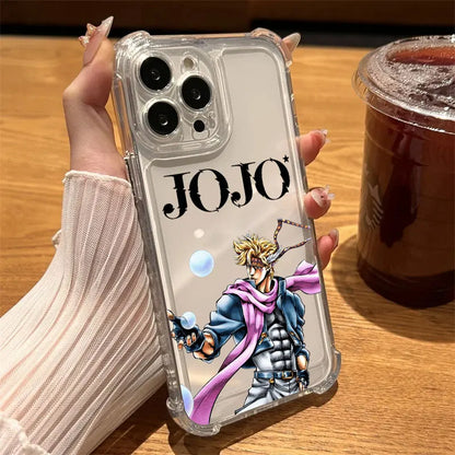 JoJos Bizarres Anime Adventures Phone Case Clear For iPhone