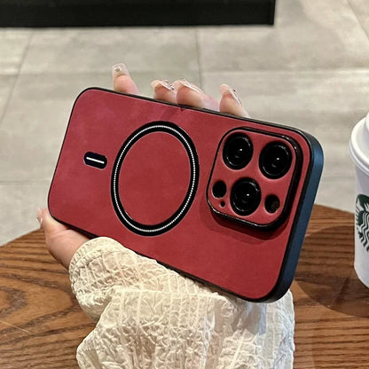 Luxury Wireless Charging Magnetic Cortex Phone Case