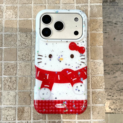 Big Face Star Kitty Red Shockproof Anti Drop Phone Case