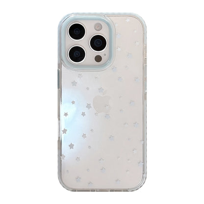 Fresh & Simple Transparent White Star Prints Clean & Lovely Phone Case
