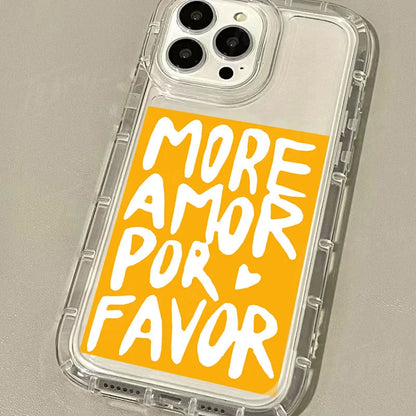 Mark Pen Graffiti More Amor Por Favor Phone Case For iPhone