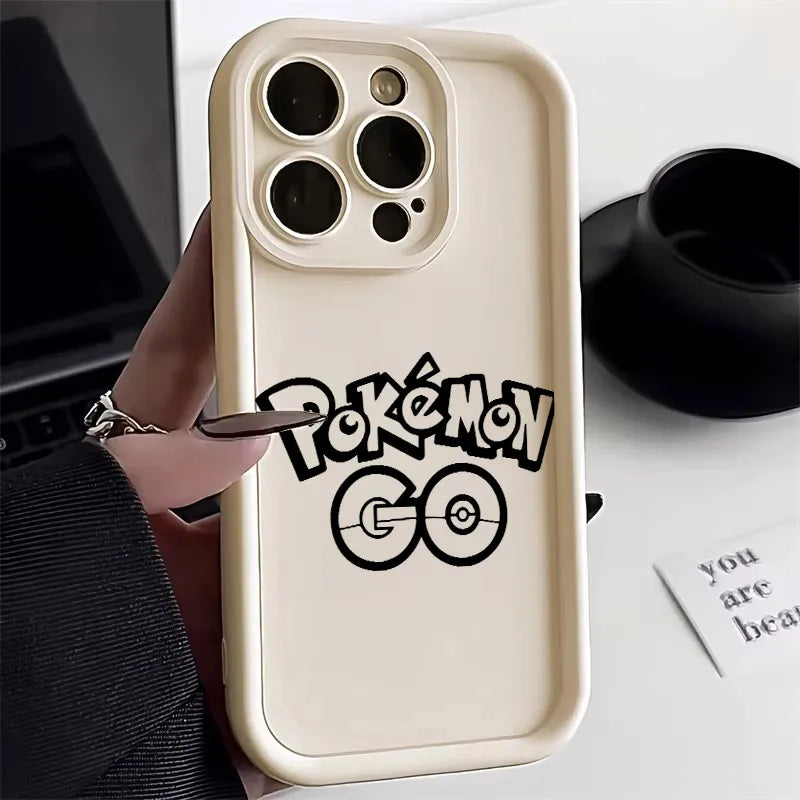 Pokemons Line Cartoon Soft Silicone Case For iPhone