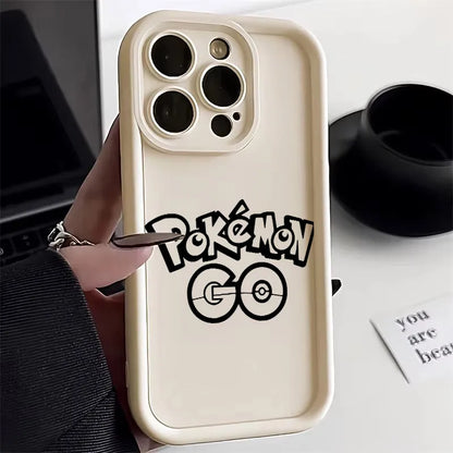 Pokemons Line Cartoon Soft Silicone Case For iPhone