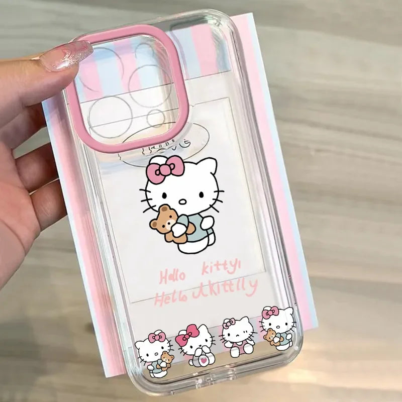 Hello Kitty Bow Bear Cute Phone Case For iPhone