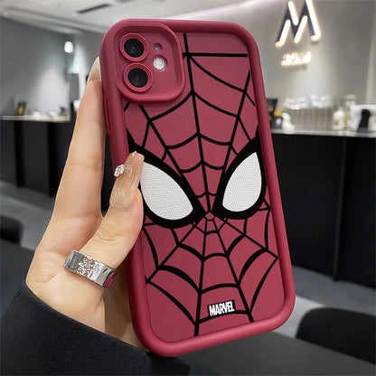 Cool Spider Man Plain Multistep TPU Soft Phone Case For iPhone