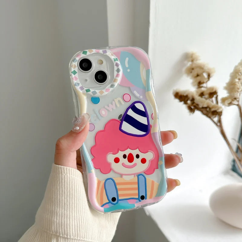 Flowet Cartoon Soft TPU Cover Funda Coque Case For IPhone Case