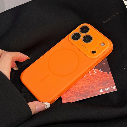 Big Window Liquid Silicone Phone Case For iPhone