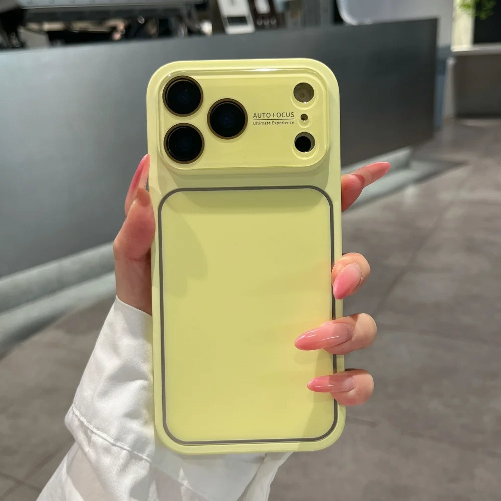 Fashion Candy Color Large Window Matte Case  For iPhone