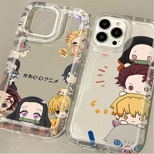 Demon Slayer Anime Clear Phone Case For iPhone