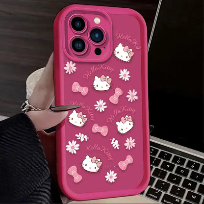 Cute Cartoon Hello Kitty Case For iPhone