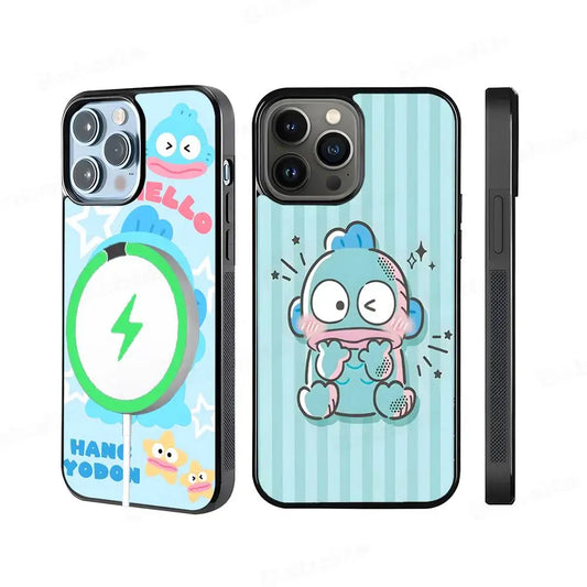 Cute Cartoon Hangyodon Phone Case Magnetic Case For iPhone