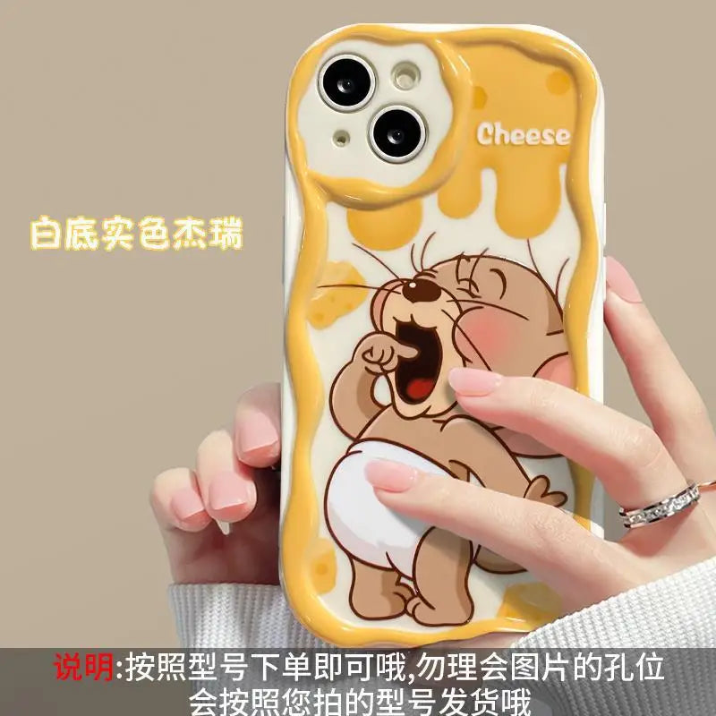 Cartoon Cheese Mouse  17 Pro Max Phone Case iPhone