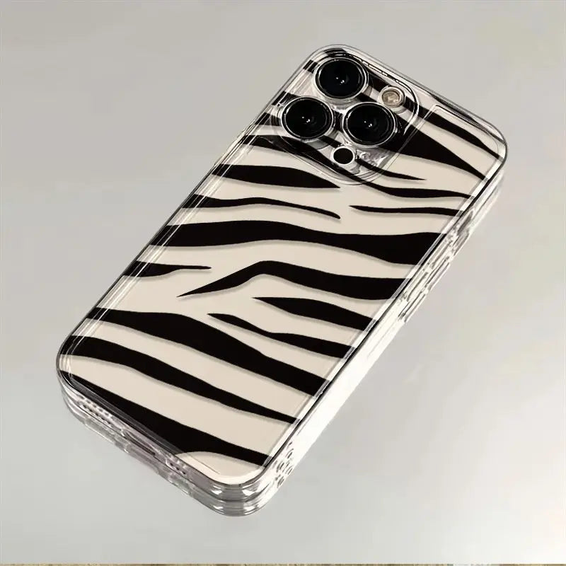 Amusing Zebra Pattern Silicone Phone Case