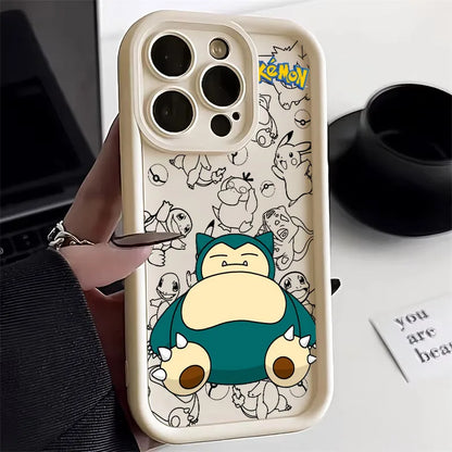 Snorlax Umbreon Pokemons Anime Soft Silicone Case For iPhone