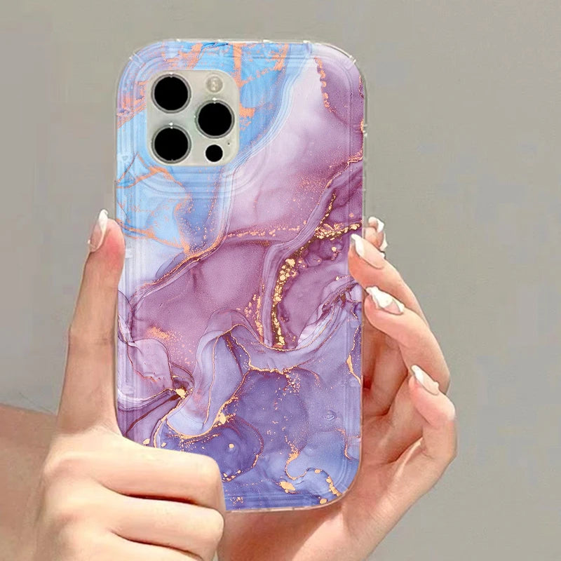 Artistic Marble Pattern Phone Case For iPhone